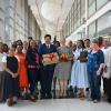 International Office staff and DVC for Research and Internationalisation Professor Sue Harrison